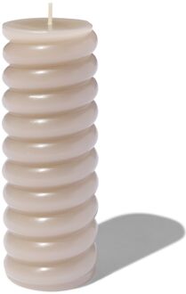 Hema Stompkaars 5.5x15cm ribbel naturel (naturel)