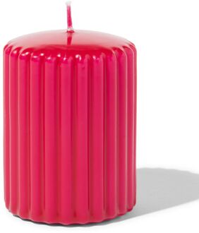 Hema Stompkaars 6x8cm rib donkerrood (donkerrood)