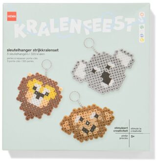 Hema Strijkkralenset sleutelhanger dieren