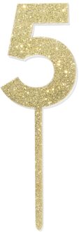 Hema Taartdecoratie herbruikbaar cijfer 5