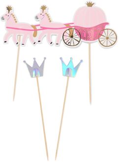 Hema Taarttopper set prinses - 3 stuks (roze)