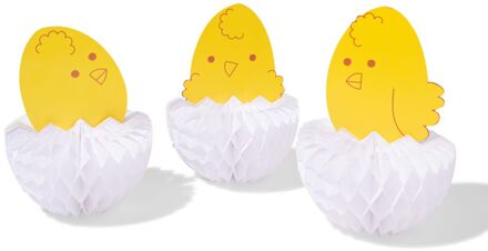 Hema Tafeldecoratie kuikens honingraat 24x17.5cm - 3 stuks