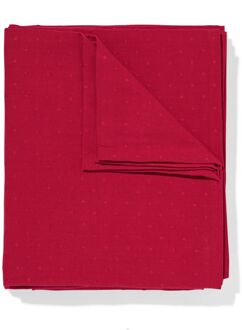 Hema Tafelkleed 140x240cm jacquard stippen rood (rood)