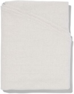 Hema Tafelkleed grijs chambray katoen Ø180cm (grijs)