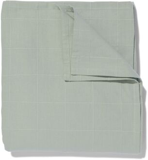 Hema Tafelkleed met ruiten 140x240 katoen groen (groen)