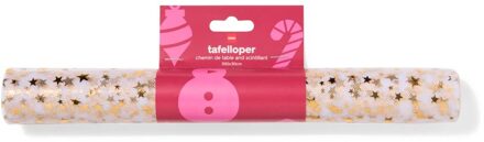 Hema Tafelloper 3mx30cm tule sterren goud