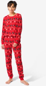 Hema Takkie en Siepie damespyjama wafel rood (rood) - M