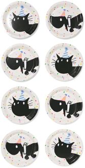 Hema Takkie en Siepie gebaksbordjes ⌀17.5cm papier - 8 stuks