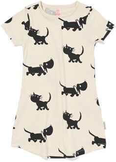Hema Takkie en Siepie kinder nachthemd rib wit (wit) - 98/104