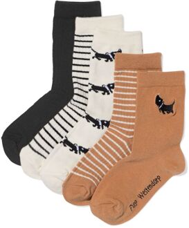 Hema Takkie en Siepie kindersokken - 5 paar lichtbruin (lichtbruin) - 35/38