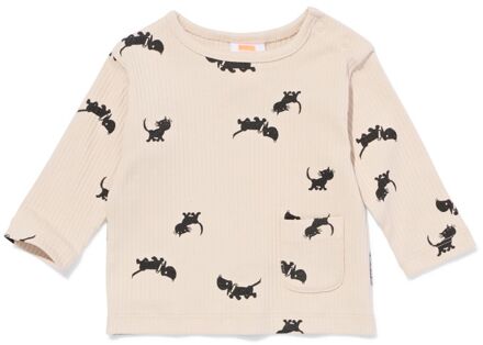 Hema Takkie en Siepie newborn T-shirt rib ecru (ecru) - 62