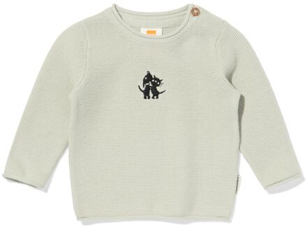 Hema Takkie en Siepie newborn trui borduursel lichtgroen (lichtgroen) - 62