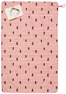 Hema Takkie en Siepie strandlaken 110x175cm microvezel (rood)