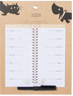 Hema Takkie en Siepie weekkalender 30x23cm