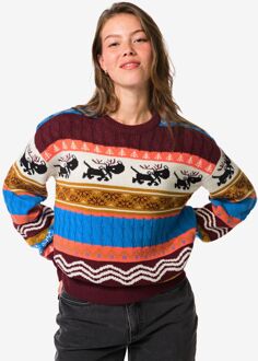 Hema Takkie kersttrui voor volwassenen multi (multi) - XL