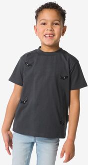 Hema Takkie kinder T-shirt donkergrijs (donkergrijs) - 146/152