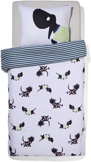 Hema Takkie kinderdekbedovertrek 140x200cm zacht katoen (wit)