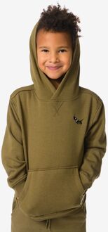 Hema Takkie kinderhoodie sweatstof olijf (olijf) - 122/128