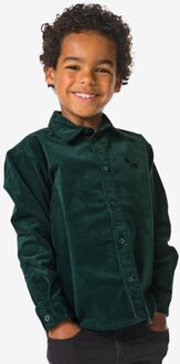 Hema Takkie kinderoverhemd ribstof groen (groen) - 98/104