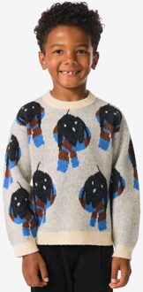 Hema Takkie kindertrui jacquard ecru (ecru) - 134/140