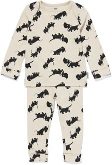 Hema Takkie Meegroei Babypyjama Rib Beige (beige) - 74/86