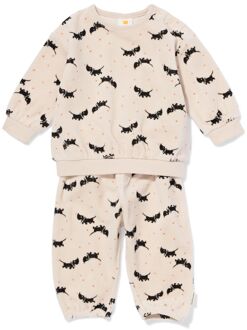 Hema Takkie newborn kledingset velours lichtgrijs (lichtgrijs) - 62