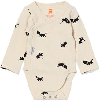 Hema Takkie newborn meegroei overslagromper ecru (ecru) - 62/68