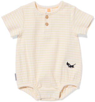 Hema Takkie newborn romper strepen gebroken wit (gebroken wit) - 62