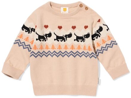 Hema Takkie newborn trui lichtbruin (lichtbruin) - 68