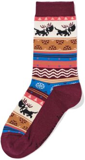 Hema Takkie sokken voor volwassenen bordeauxrood (bordeauxrood) - 35/38