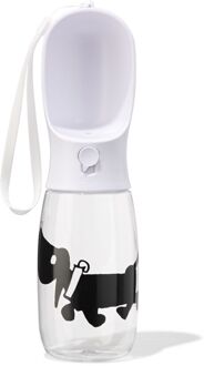 Hema Takkie waterfles 550ml met drinkbakje wit