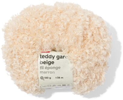 Hema Teddy garen 100g 38m beige