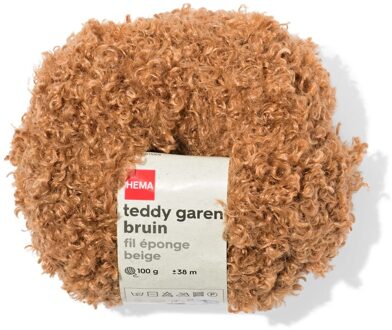 Hema Teddy garen 100g 38m bruin