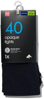 Hema Temp tech panty 40denier donkerblauw (donkerblauw) - 36/38