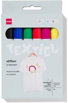 Hema Textiel markers - 6 stuks