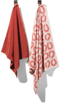 Hema Thee- en keukendoekset rookworst - 2 stuks (bruin)