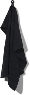 Hema Theedoek - 65 x 65 - katoen - zwart (zwart)