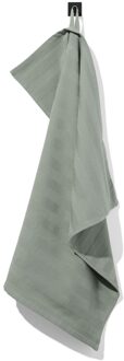 Hema Theedoek 65x65 katoen grijsgroen (groen)
