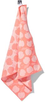 Hema Theedoek 65x65cm katoen appel koraal (koraal)