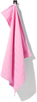 Hema Theedoek 65x65cm katoen roze (roze)