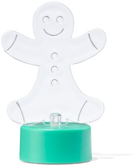 Hema Theelichtje peperkoekmannetje (bruin)