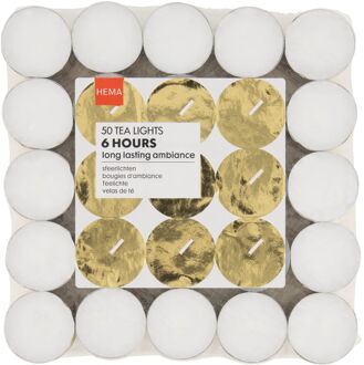 Hema Theelichtjes 6 branduren - 50 stuks