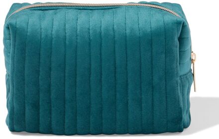 Hema Toilettas 21x14cm velours rib groen