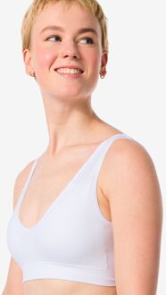 Hema Top zonder beugel naadloos wit (wit) - S