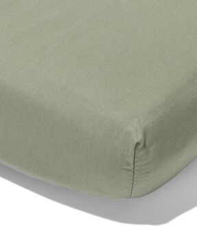 Hema Topper hoeslaken 90x200cm zacht katoen groen (groen)