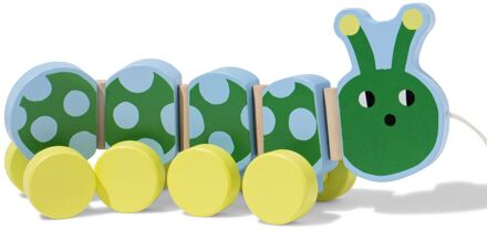 Hema Trekdier rups 27x12x8cm hout