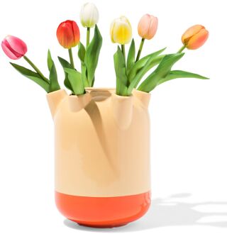 Hema Tulpenvaas Ø18.5x22cm perzik (perzik)