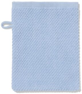 Hema Tweedekans washand 16x21cm recycled katoen lichtblauw (lichtblauw)