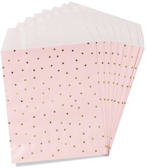 Hema Uitdeelzakjes 18x15.5cm papier prinses - 8 stuks (roze)