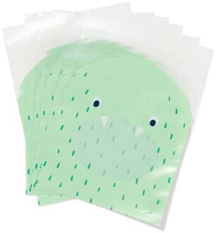 Hema Uitdeelzakjes 26x16.5cm plastic monster - 8 stuks